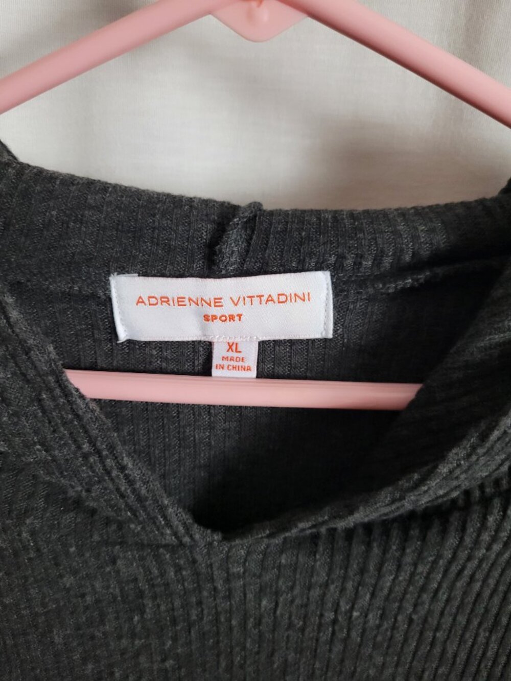 NEW Adrienne Vittadini Sport Women's Hoodie Gray XL pullover athleisure NWT - Picture 11 of 11